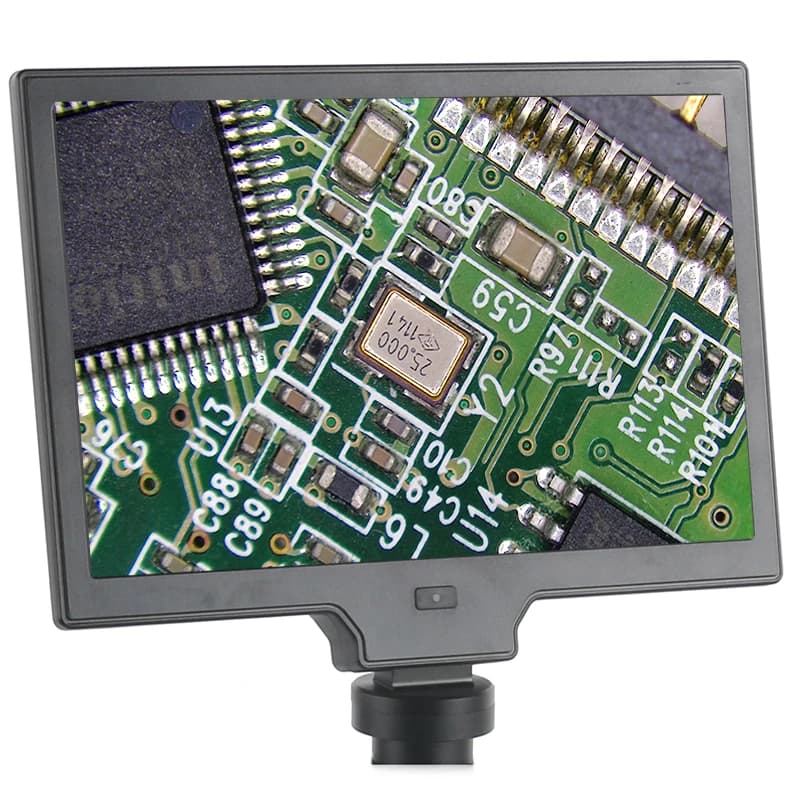 Sensore da 10,1 pollici Monitor LCD Misurazione grafica industriale Lente d'ingrandimento Microscopio 1080P 60Fps Videocamera con uscita USB HDMI