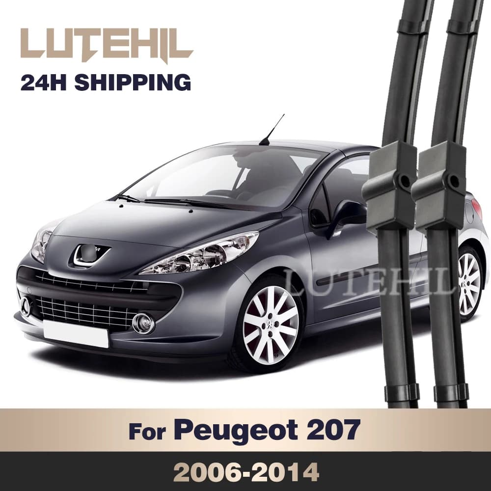 Per Peugeot 207 207CC 207SW CC SW 2006-2014 2007 2008 Tergicristallo Spazzole Tergicristallo Anteriori Parabrezza Parabrezza Spazzola per Finestra 26 "+ 17"