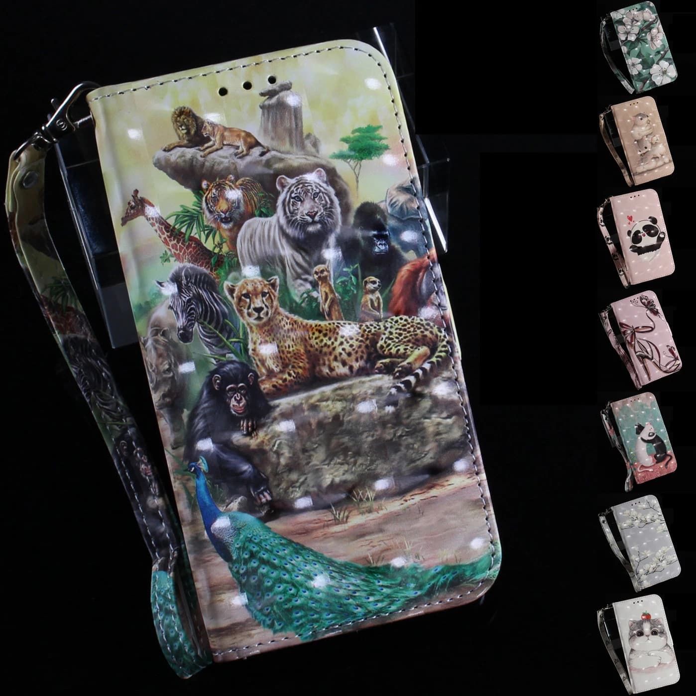 Custodia per telefono a portafoglio per XiaoMi Poco X7 X6 X5 X4 X3 F7 F6 F5 F4 GT Pro NFC Ultra Pelle Flip Cover Slot per schede Cinturino da polso