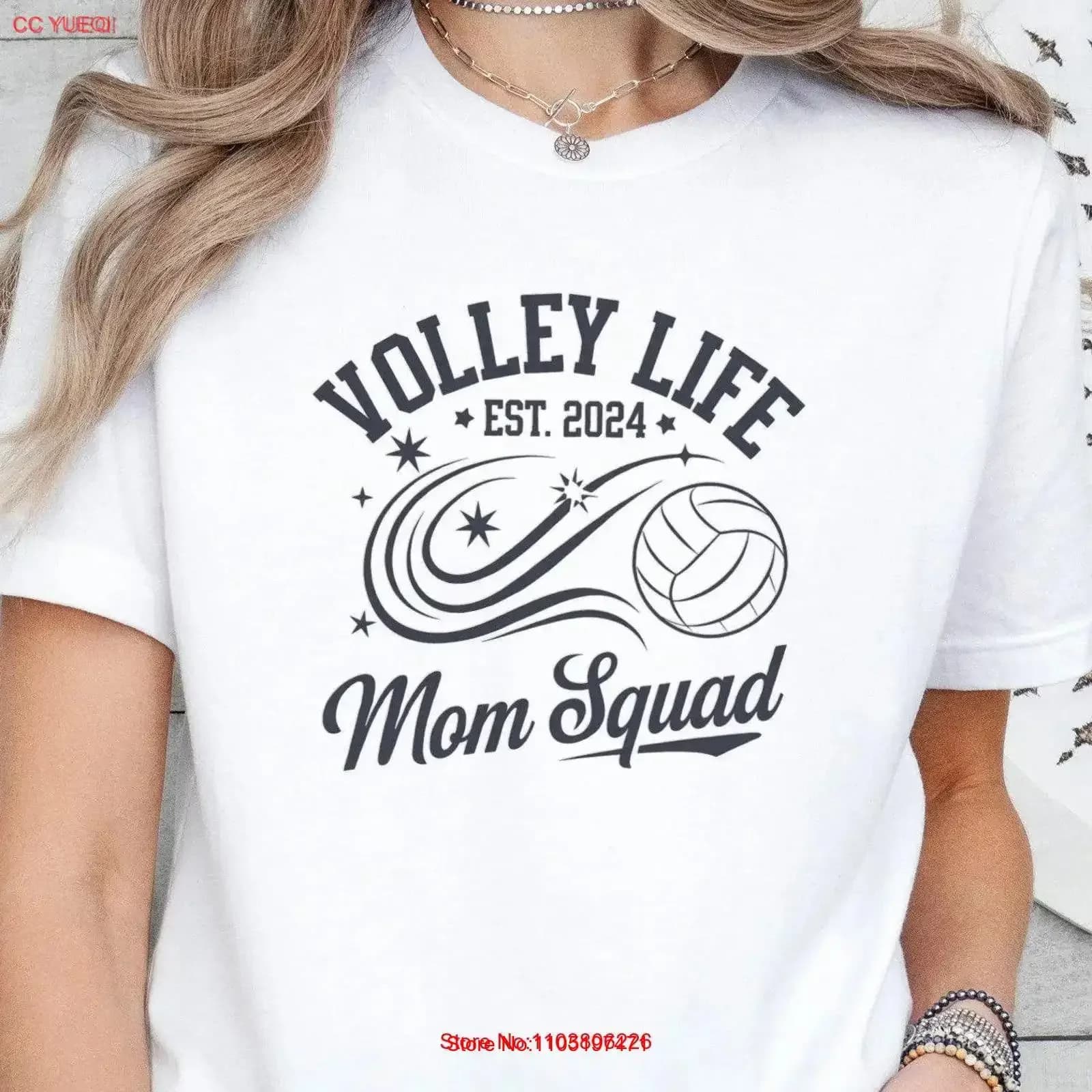Volleyball Mom Volley Life Squad Funny for Team Support Vintage Game Idea Graphics Washed Homme Versatile Soft