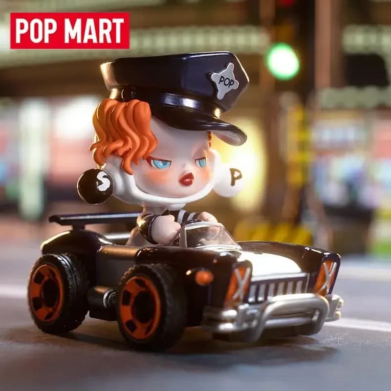 POP MART POPCAR Super Track Series Trendy Blind Box Anime Figure Surprise Mystery Box Toys Cute Figurines Doll Guess Bag Gift