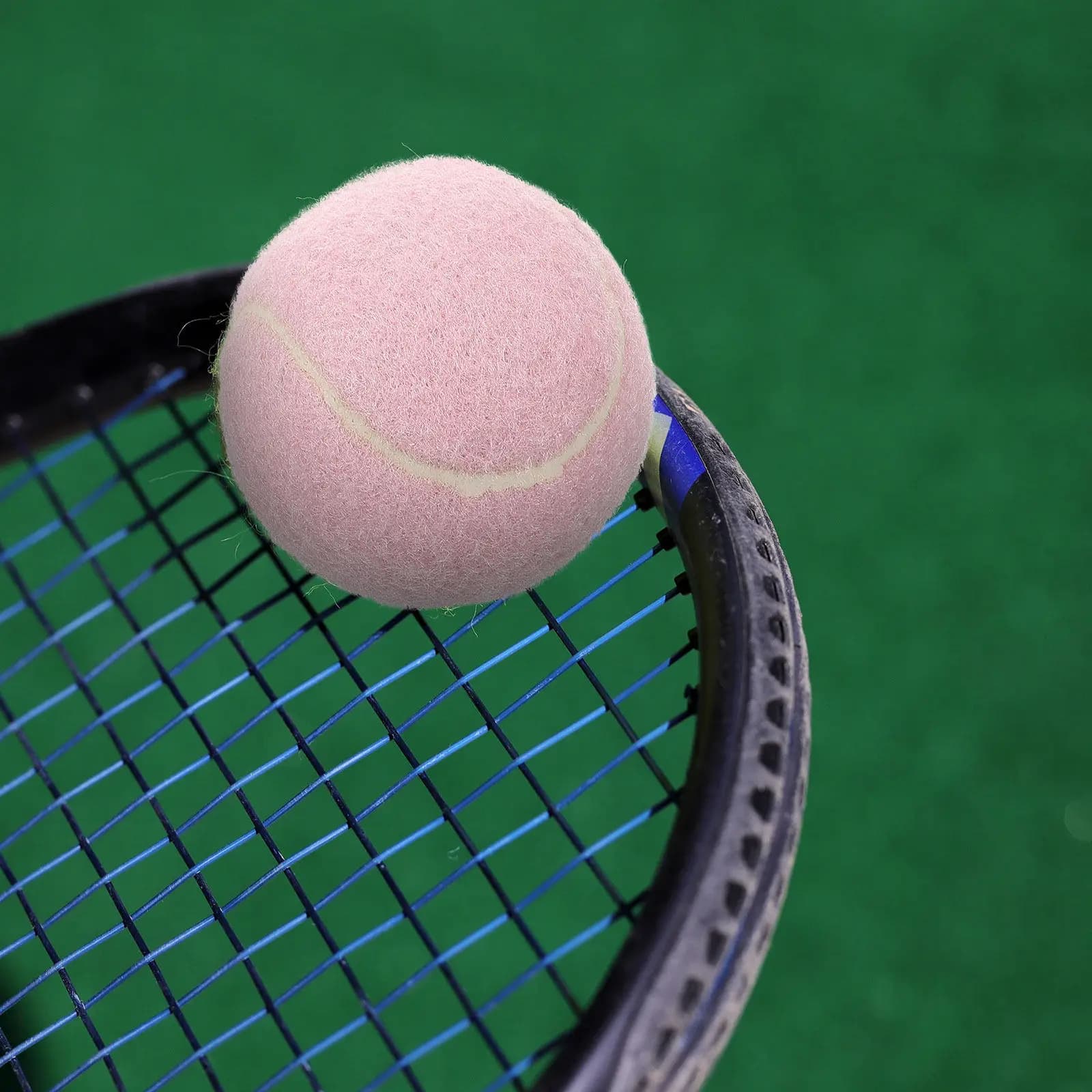 2 Palline da Tennis in Gomma Rosa per Principianti, Leggere, per Allenamento, Migliorano la Coordinazione Occhio-Mano e il Tempo di Reazione