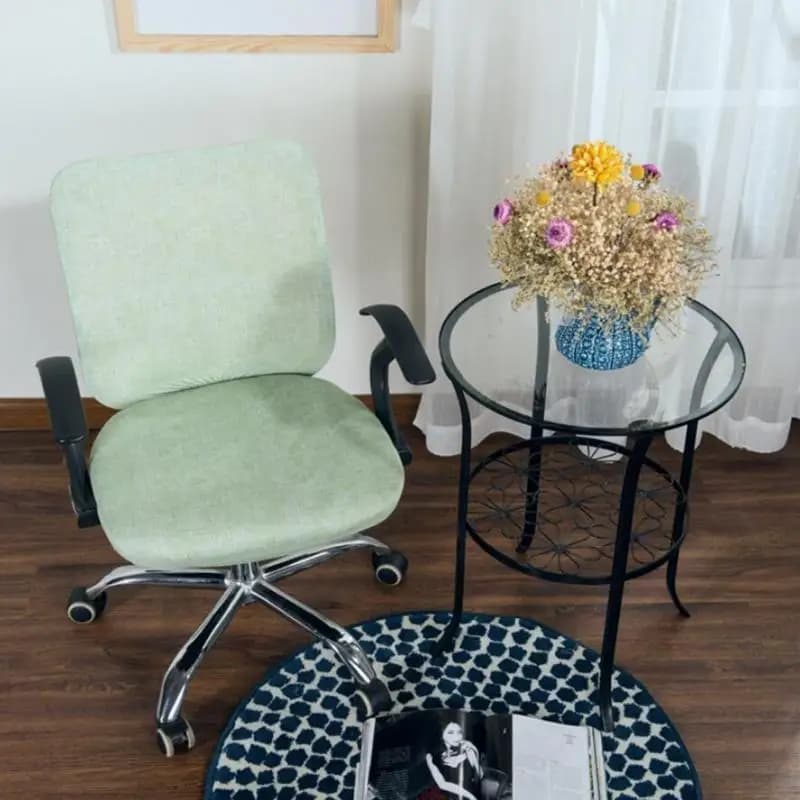 Fodera per sedia da pranzo elastica per sgabello per sedia rotondo/quadrato diametro 38-52 cm -