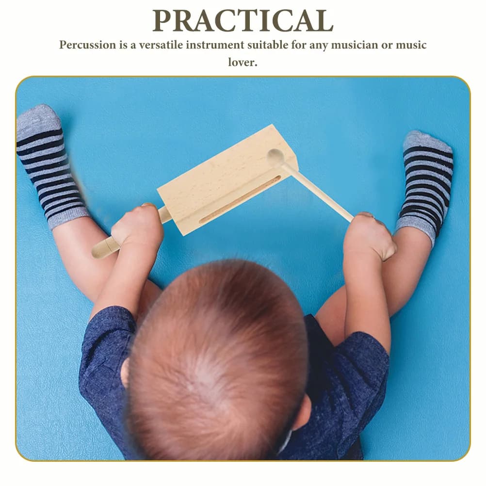 2 set di bastoncini per percussioni strumento in legno di grandi dimensioni blocco ritmico strumenti musicali professionali durevoli portatili per adulti