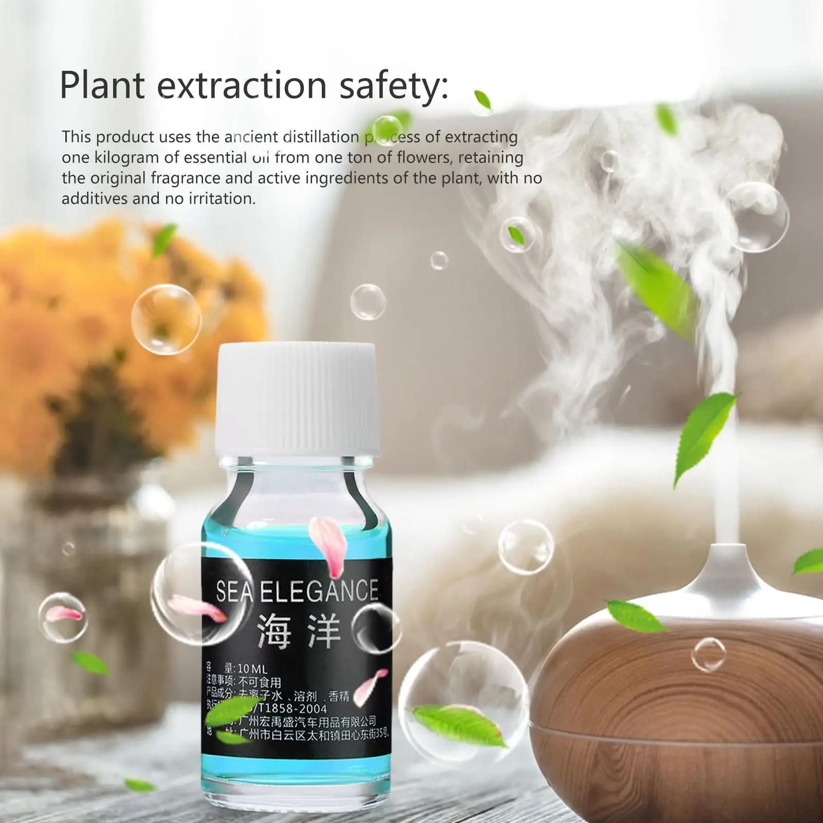 Perfume for Car 10ml, Auto Deodorant Supplement Liquid, Light Fragrance, Vegetal Essential Oil, Car Deodorant