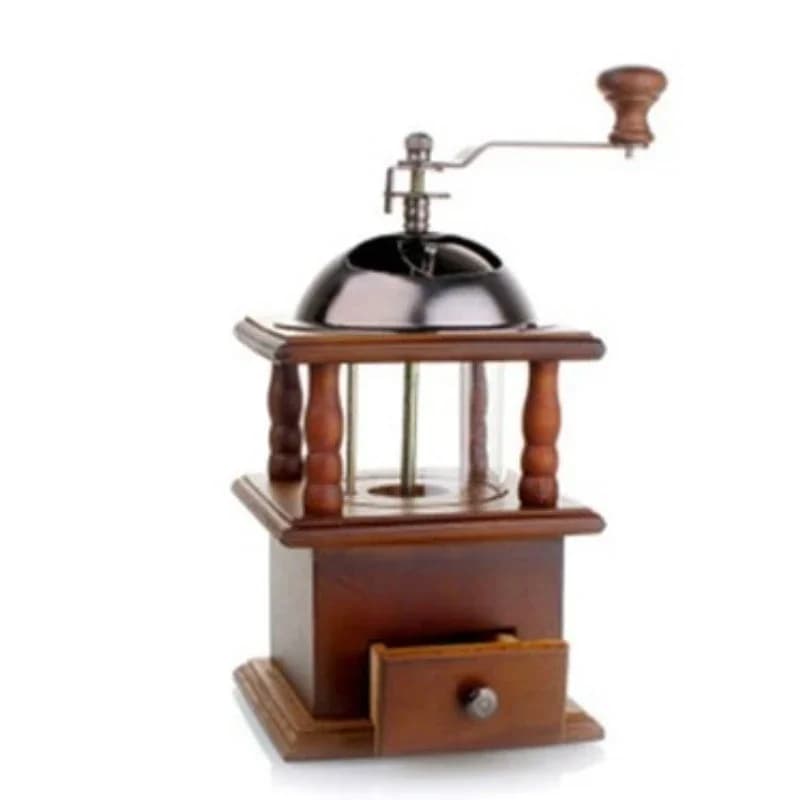 Bean grinder, hand-cranked coffee bean grinder, double-layer closed bean warehouse all-steel grinding core