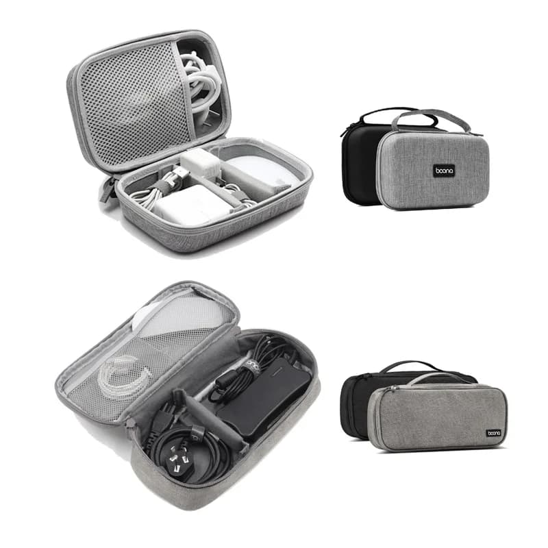 BOONA Laptop Organizer per cavi cavo da viaggio custodia per il trasporto alimentatore custodia per gadget elettronici borsa per Macbook air Pro Apple