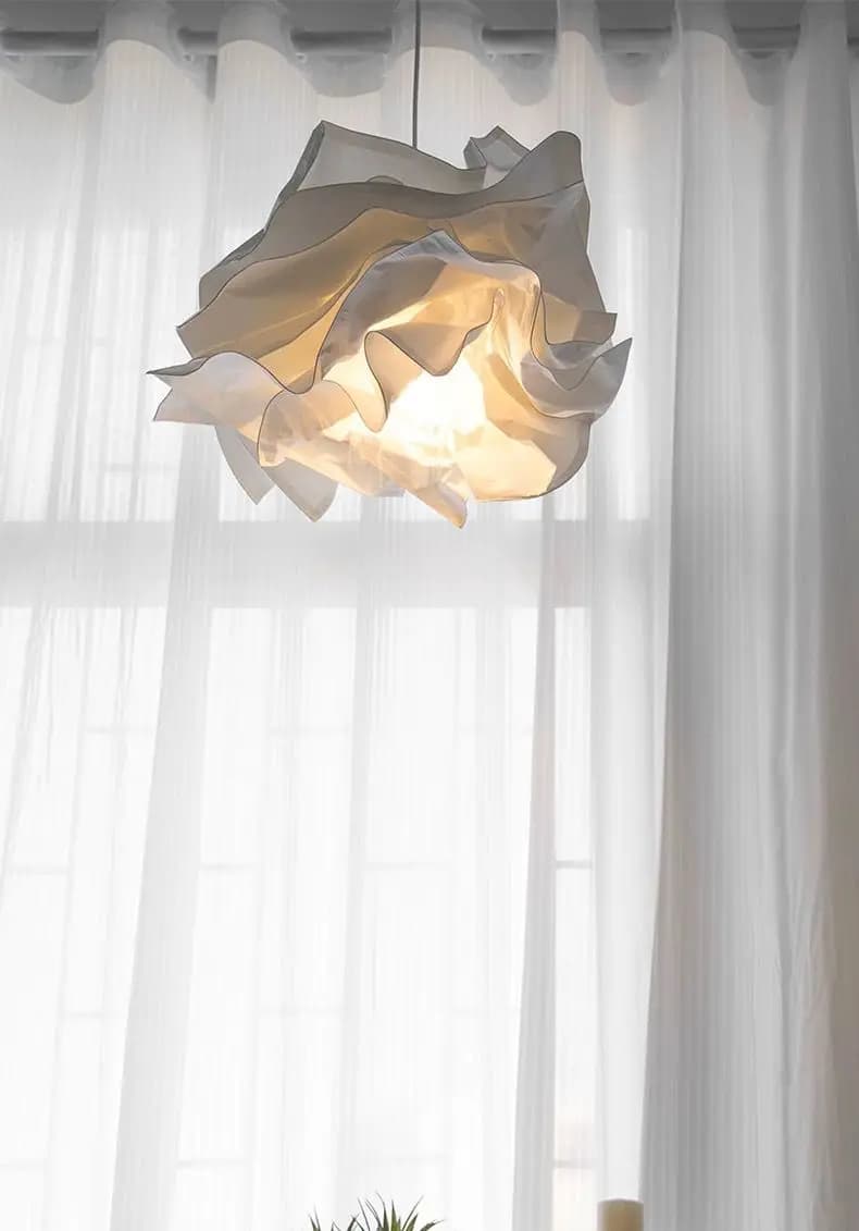 cloud bedroom lamp, paper art pendant personalized and creative DIY origami restaurant, cotton candy lamp
