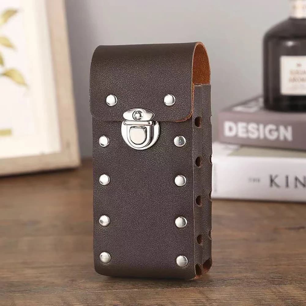 Artificial Leather Mobile Phone Belt Bag Rivet Reinforcement for Iphone/sumsung/xiaomi 17 Pro Max Universal