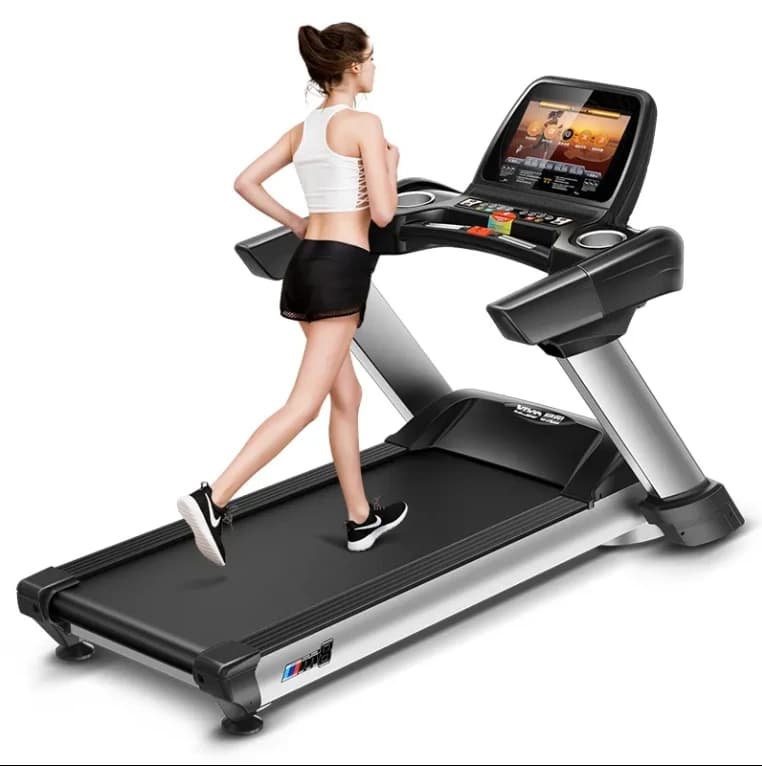 Tapis Roulant Elettrico per Palestra, Attrezzatura Fitness con Nastro da 58 cm, Macchina da Corsa Commerciale con App per Allenamento Cardio