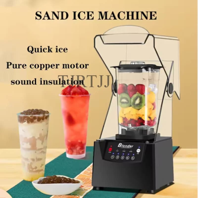 Frullatore Elettrico Professionale ad Alta Potenza per Uso Commerciale, Macchina per Ghiaccio e Smoothie, Processore Alimentare