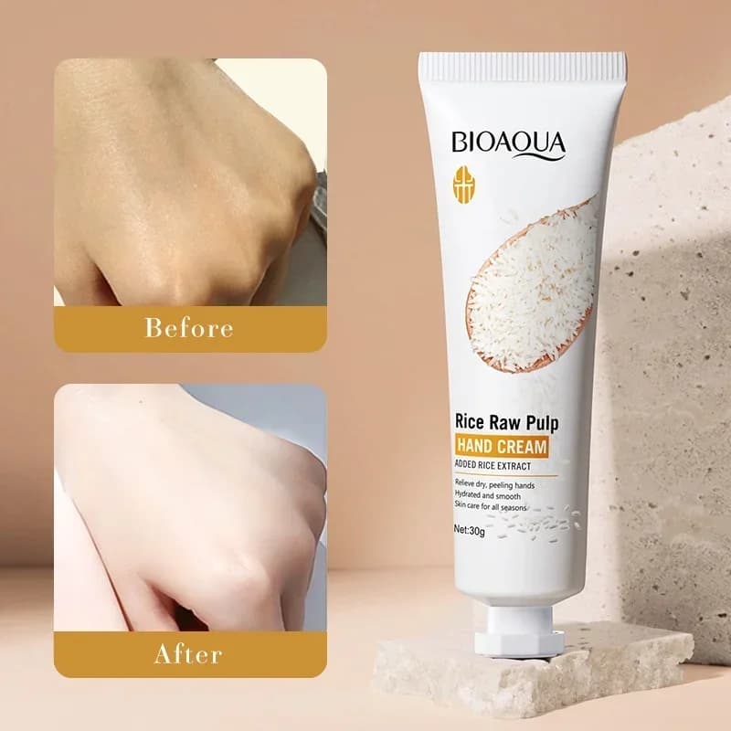 BIOAQUA Hand Cream White Rice White Moisturizing Nutrient Hand Cream Anti-aging Hands Skin Care Products