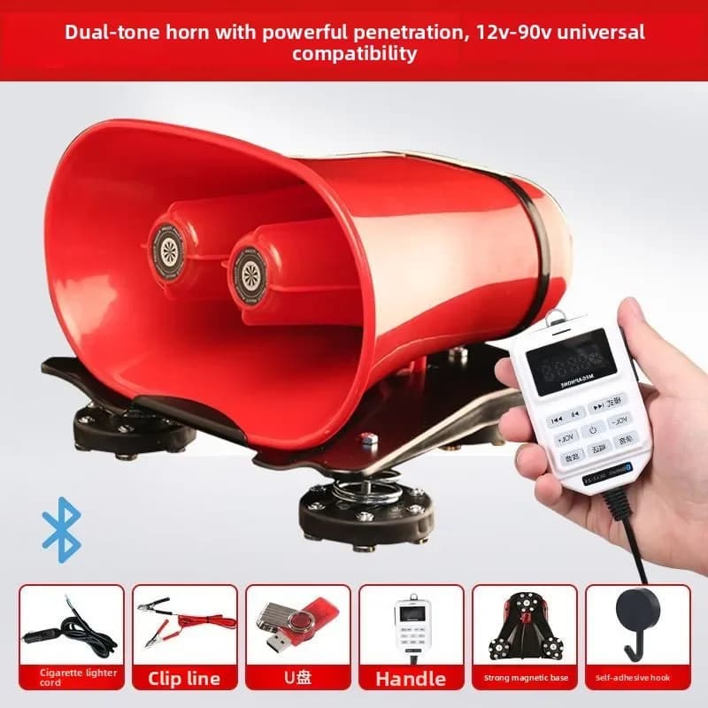 Buon altoparlante Bluetooth 12V24V, altoparlante promozionale per auto, altoparlante per vendita di stalla, registrazione ad alta potenza, tetto esterno