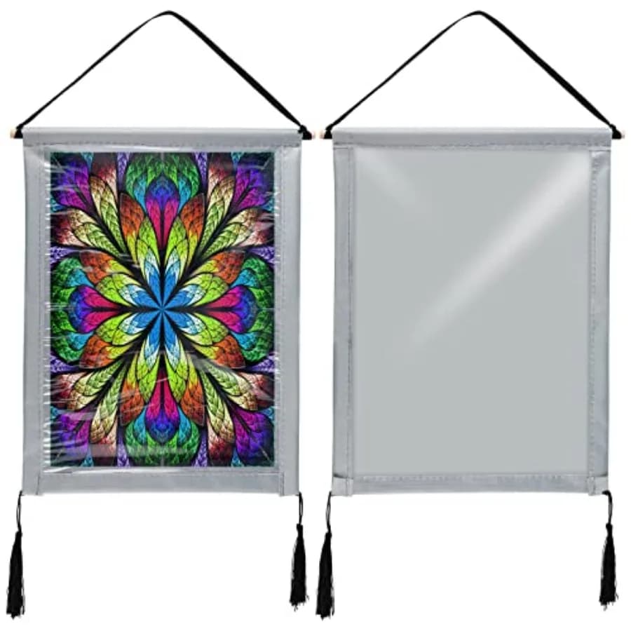 Confezione da 2 Cornici per Quadri Diamantati 12 x 16 Pollici, Cornici in PVC per Arte Diamantata con Bastoncino in Legno e Kit di Appendimento