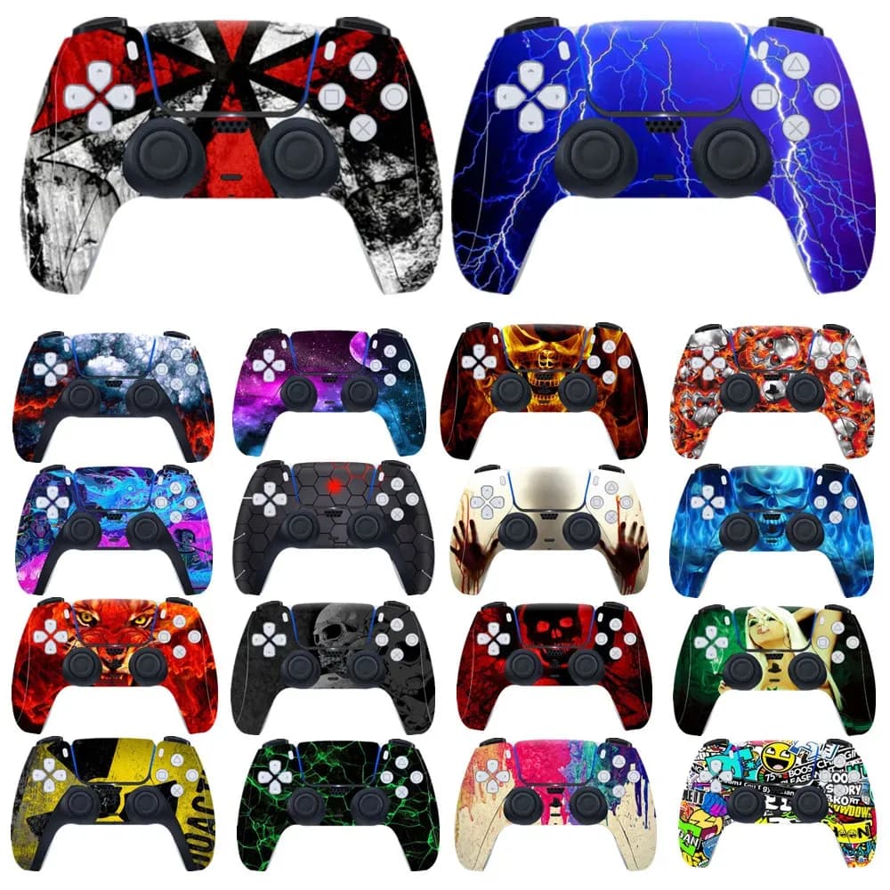Adesivo per la pelle antipolvere Adesivi protettivi antiscivolo antigraffio per accessori per decalcomanie joystick controller PlayStation 5 PS5
