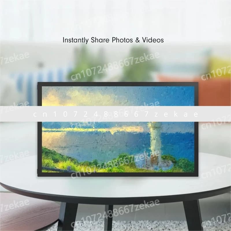 Cornice per foto digitale da 32 GB di vendita calda, cornice digitale WiFi di grandi dimensioni da 21,5 pollici con schermo IPS, supporto a parete facile condividere foto