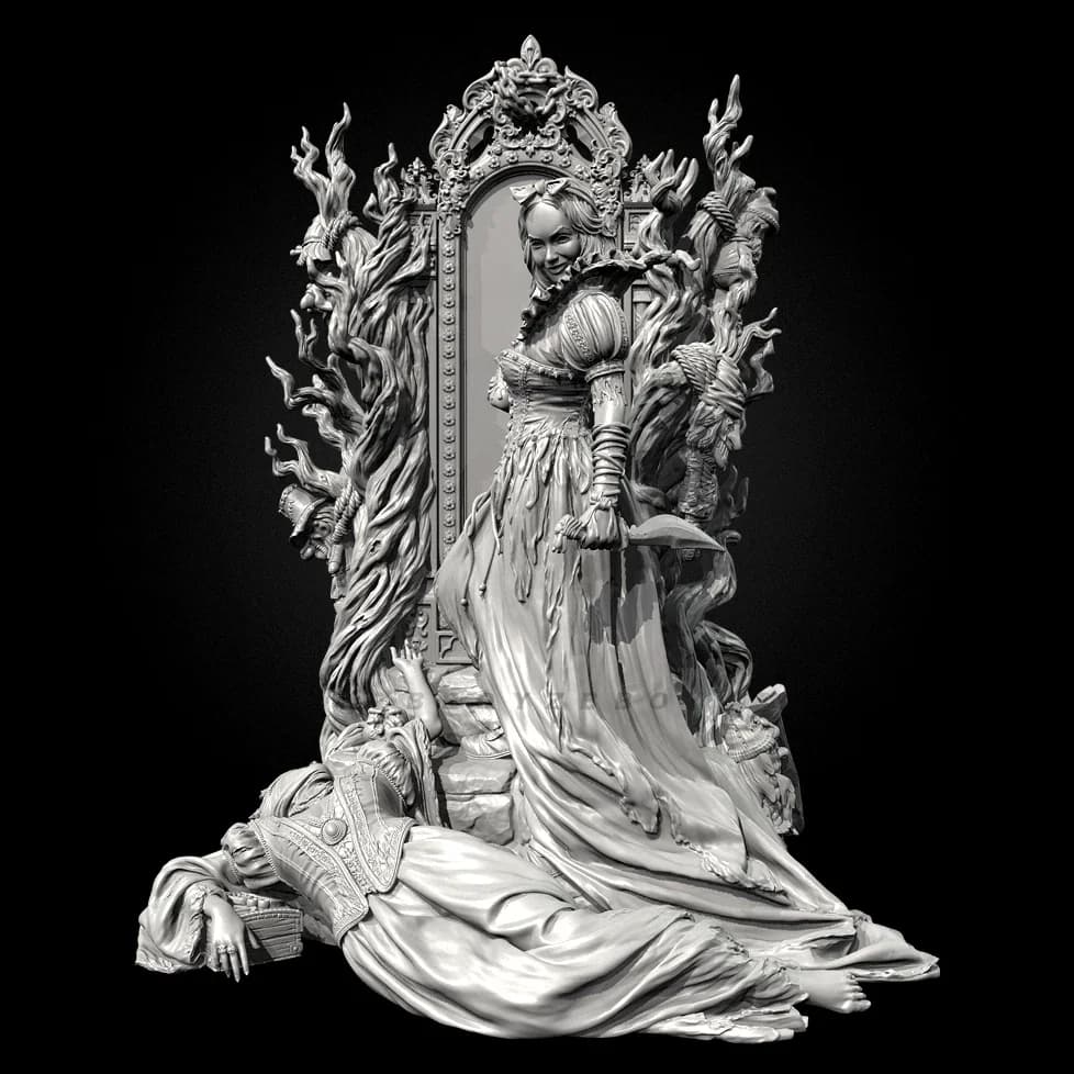 L'altezza dell'uomo 38mm 50mm 75mm Kit modello in resina figura bellezza incolore e autoassemblata (stampa 3D) TD-7371/3D