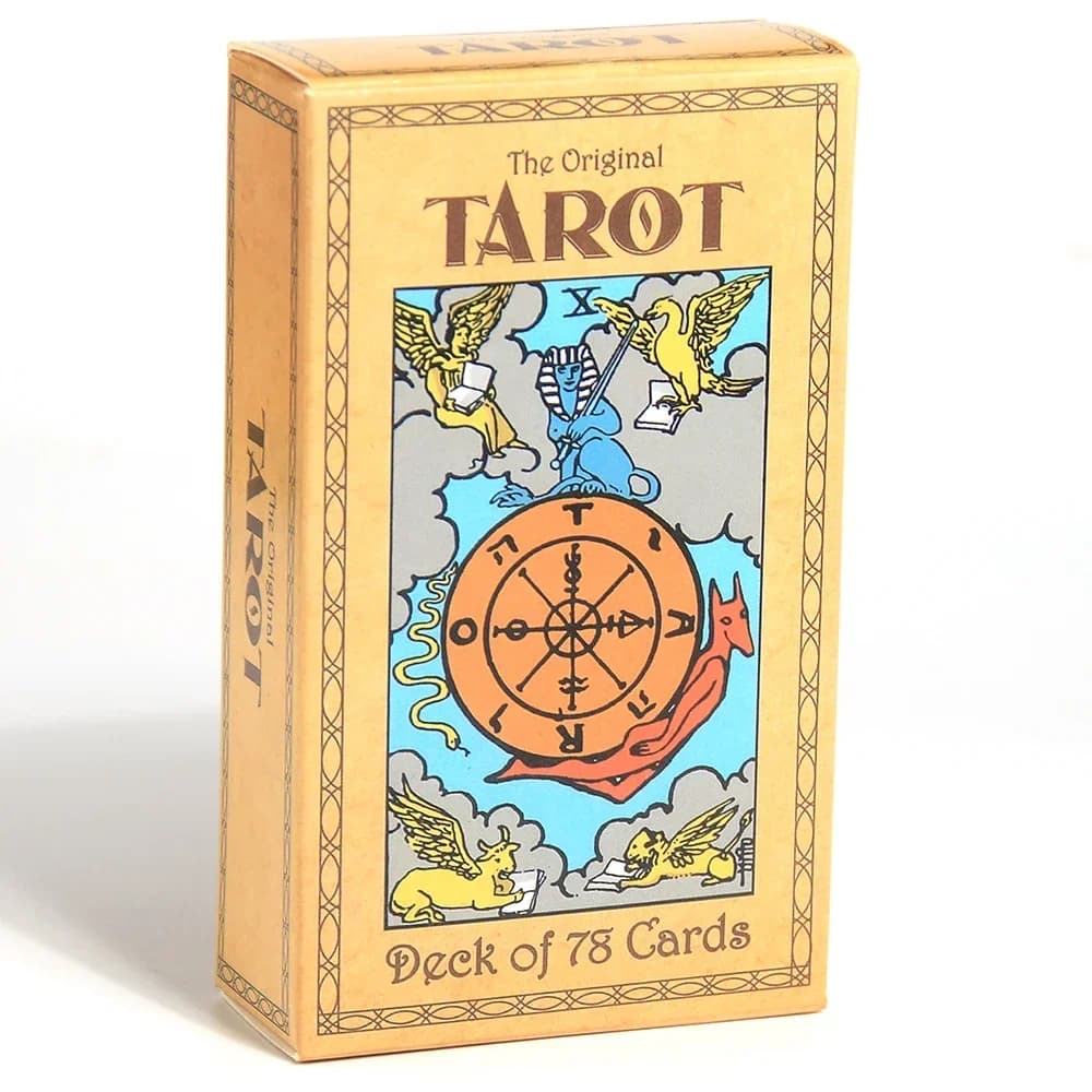 Il mazzo originale delle carte dei tarocchi con il libro di guida per i principianti per il gioco da tavolo del mazzo dei tarocchi di Rider Waite