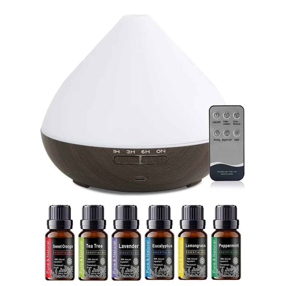 Diffusore Ultrasonico Intelligente con Telecomando, LED Colorati, Umidificatore e Aromaterapia per un Relax Tranquillo