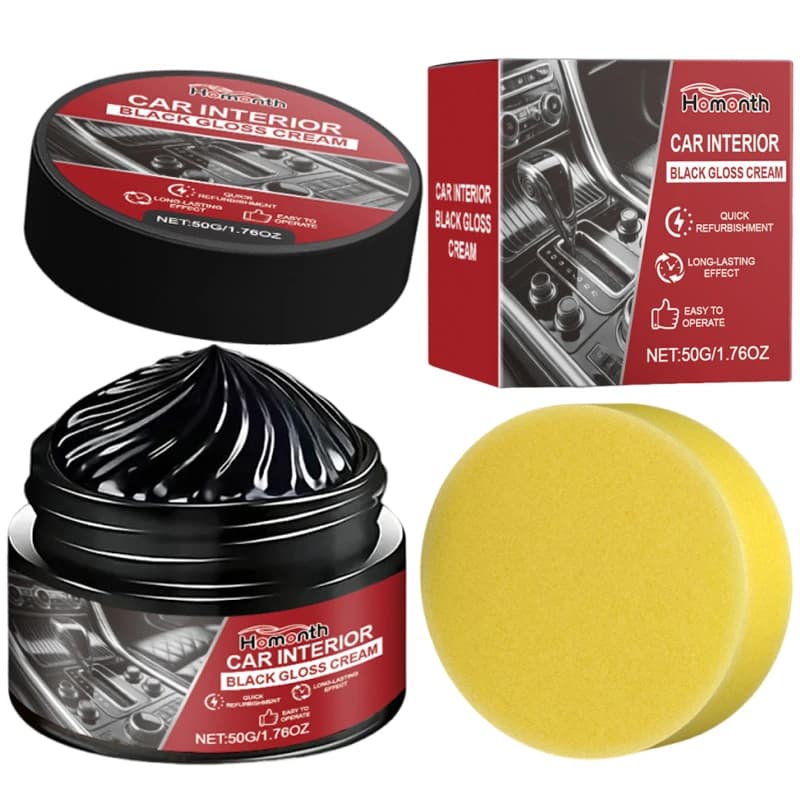 Interni auto Rivestimento in cera per rinnovamento pelle e pannelli Rivestimento per lucidatura e riparazione auto Restauratore di plastica per auto Ritorno al nero lucido