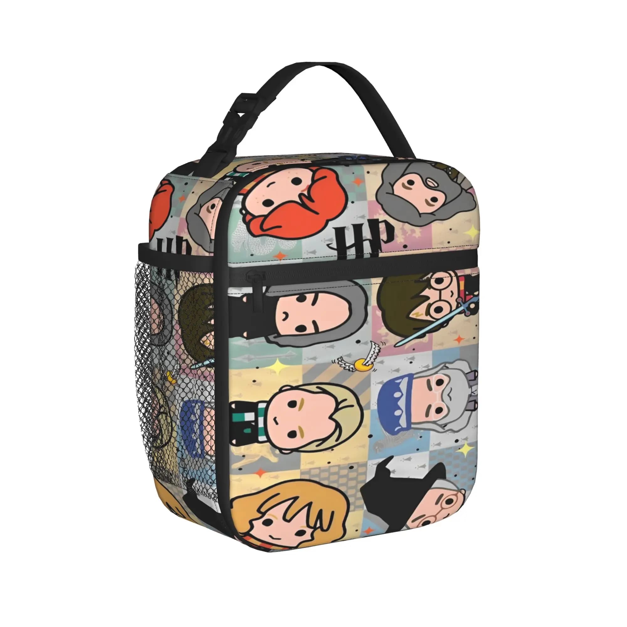 Borsa Termica per Pranzo H-HP-P Harry Potter, Contenitore Portatile per Picnic, Scatola Termica per Uomini e Donne