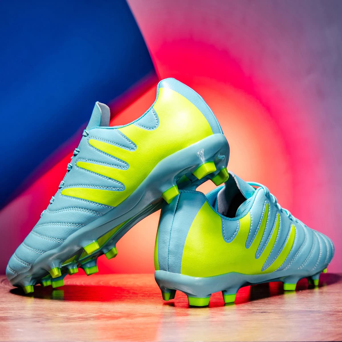 Scarpe da Calcio FG/AG Traspiranti Antiscivolo Resistenti all'Usura con Ottima Presa Supporto per Caviglia Stabili Leggere e Flessibili