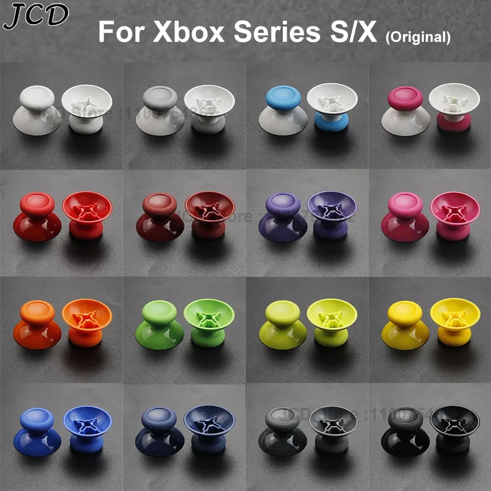 JCD 2 pezzi Thumb Sticks Grip Caps per Microsoft XBox Series X S XSX Controller Thumbsticks 3D Analog Joystick Cover parte di riparazione