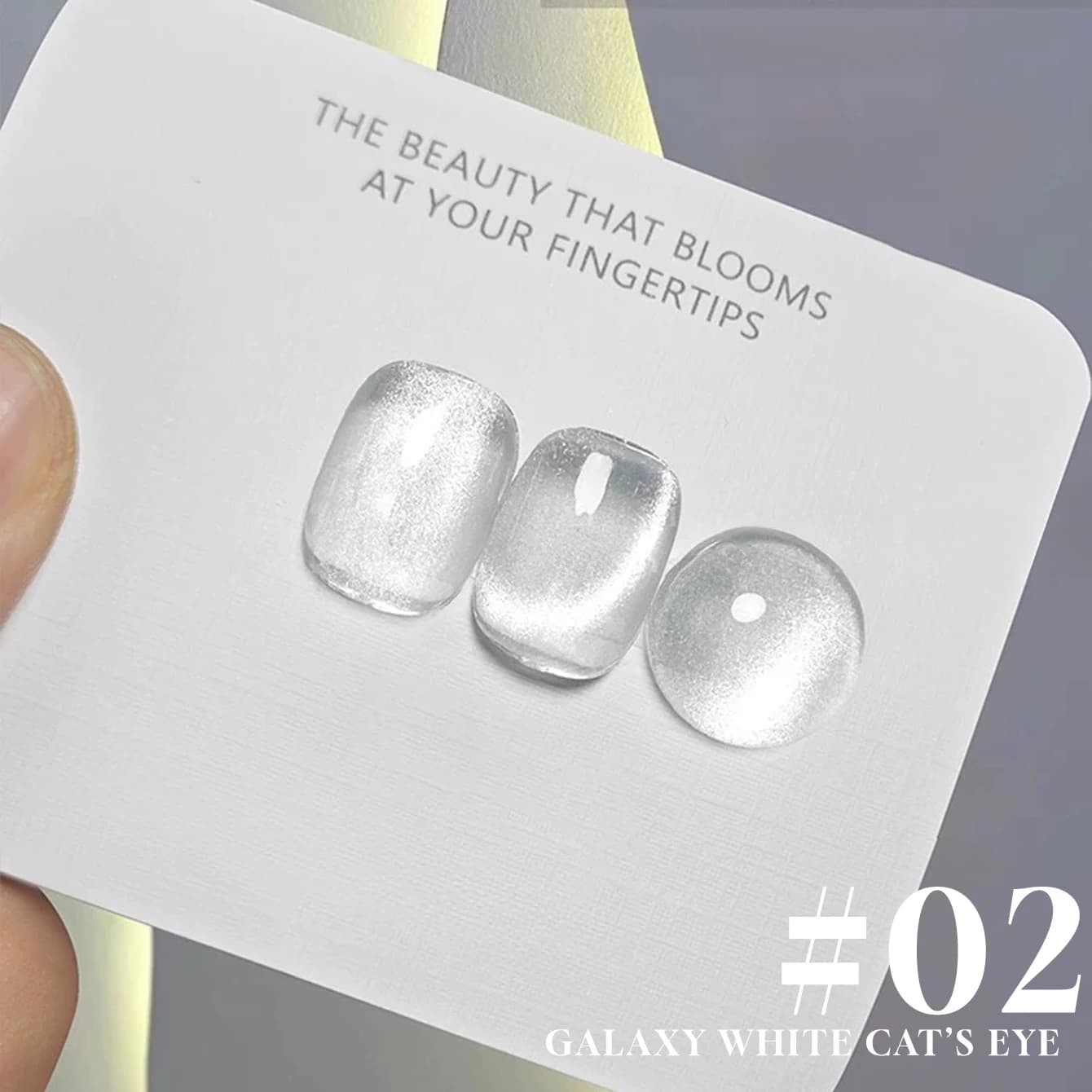 1 pz 12ML Smalto Semipermanente Magnetico Effetto Occhio di Gatto in Vetro Trasparente Bianco Ghiaccio Galaxy per Nail Art Unghie Blu, Polimerizzazione UV LED