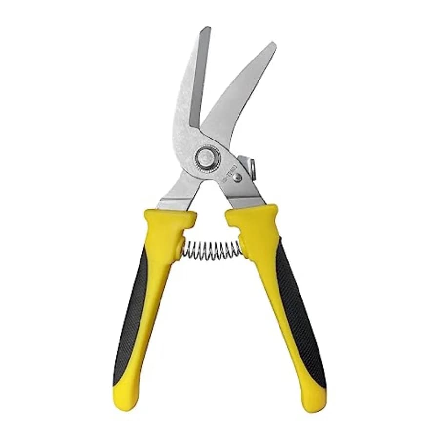 Household Shears, Metal Sheet Cutters, Sharp Wire Cutters, Tin Snips Cut Tin, Metal Cutter, 8 inch Pruning scissors Garden Scis