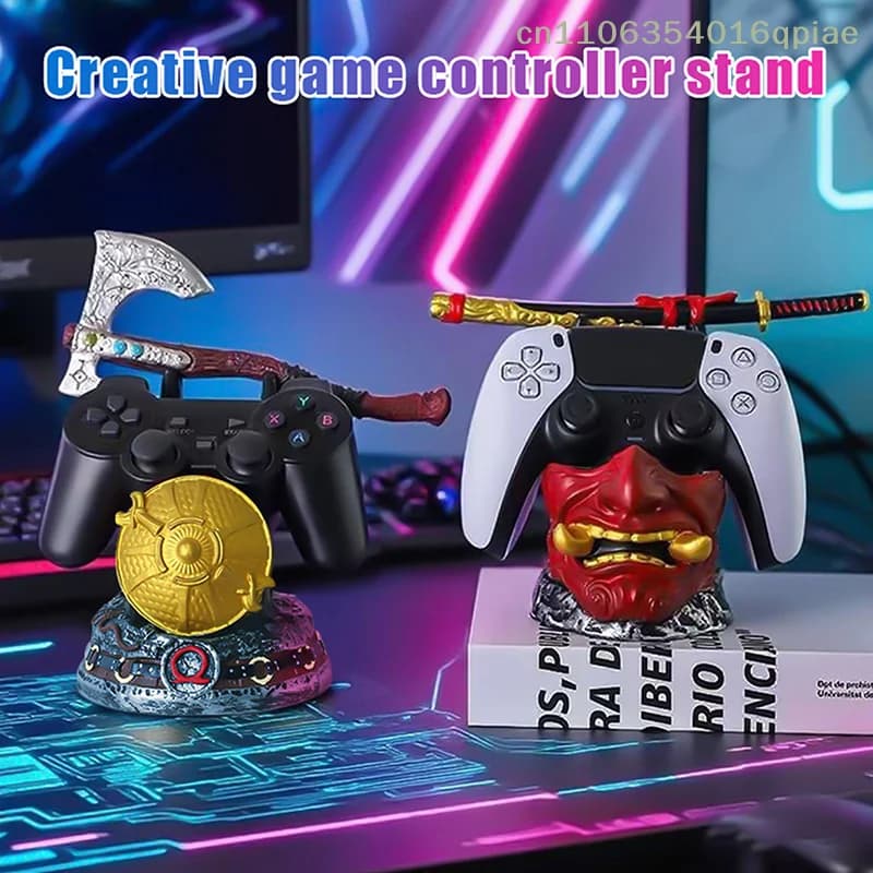 (Summer4) Nuovo supporto creativo per controller PS5/Xbox/PS4 a tema God of War, accessorio da gioco unico per decorazione desktop