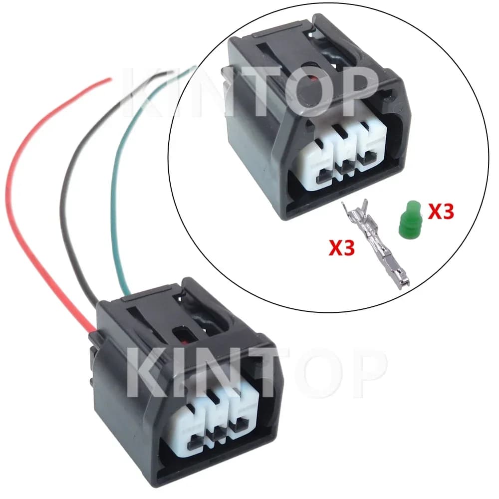 1 Set 3 Pins 6189-7831 90980-12D13 AC Assembly Auto Plastic Housing Socket Car Low Current Cable Connector with Wires