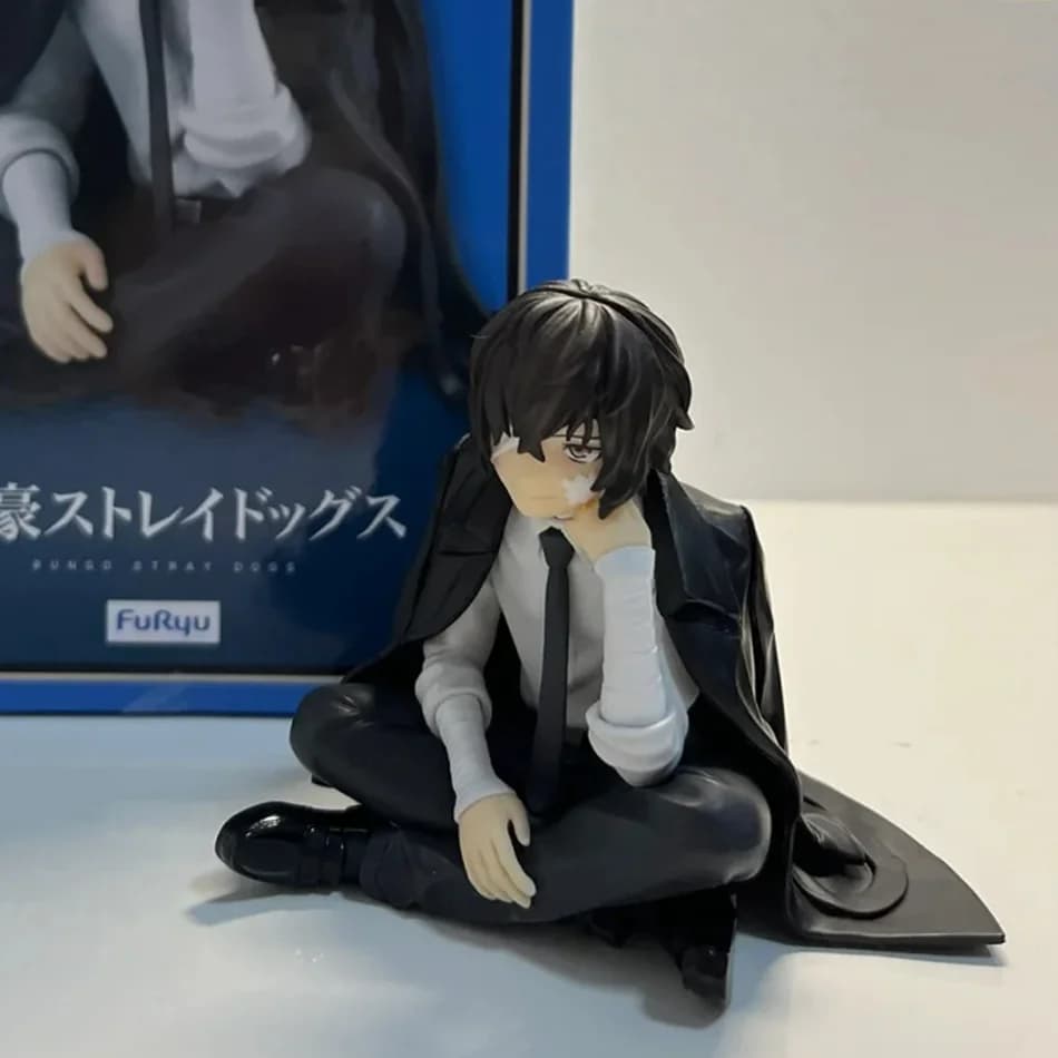 Nuova Figura Anime di Bungou Stray Dogs da 14cm, Action Figure di Dazai Osamu, Statuetta di Nakahara Chuuya, Modellino da Collezione in PVC