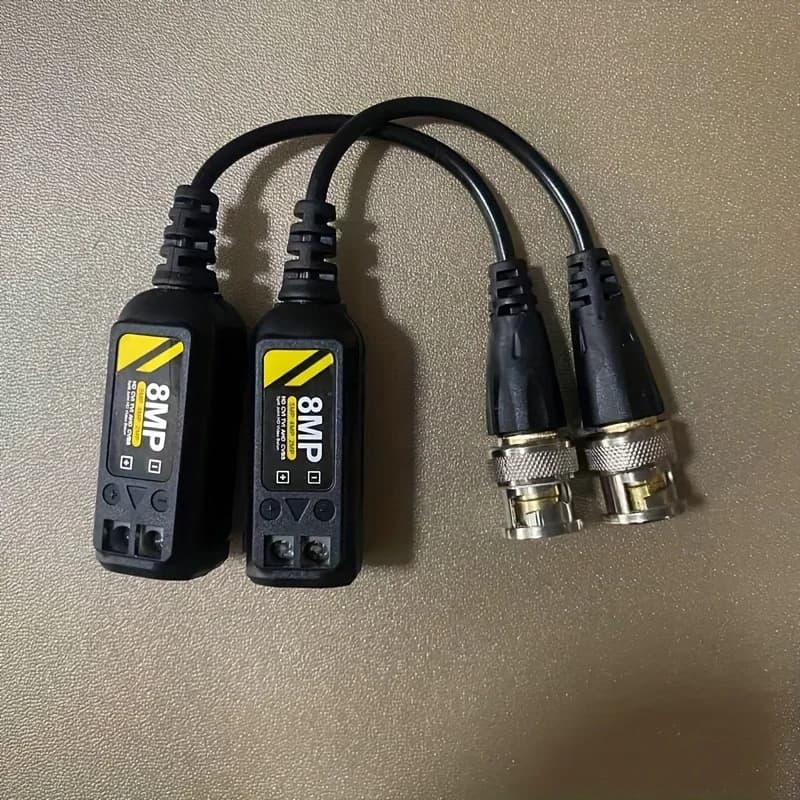 Coppia intrecciata CCTV passiva con trasmissione BNC balun video HD da 8 MP per telecamera 4K/5MP/1080P AHD/CVI/TVI/CVBS