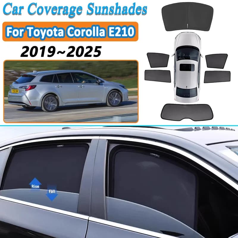 Per Toyota Corolla Touring Sports E210 2019~2025 Tendine Parasole Magnetiche a Rete per Finestrini Auto, Accessori per la Privacy