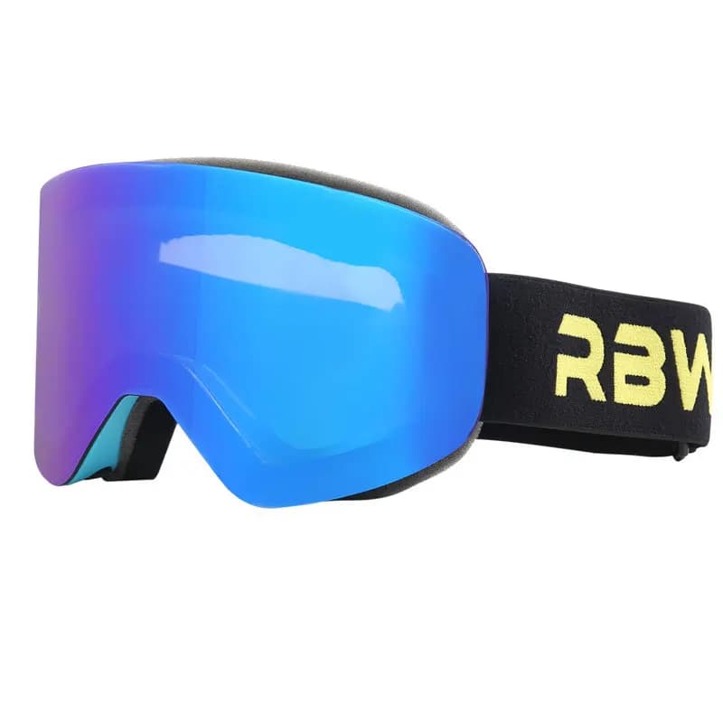 Occhiali da Sci Magnetici con Doppia Lente Antiappannamento UV400, Occhiali da Snowboard per Uomo e Donna