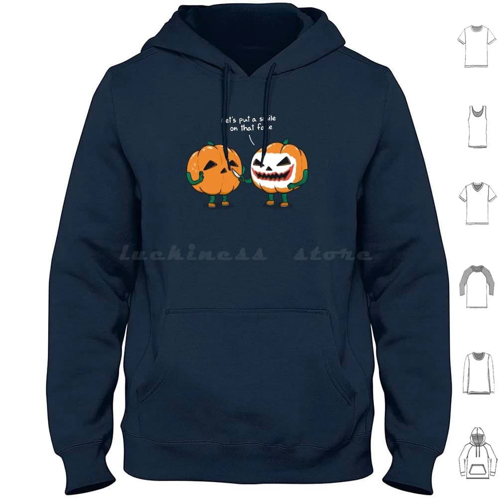 Pumpkin Hoodies Long Sleeve Joker Pumpkin Halloween Puns Humor Why So Serious Comics 2020 Pop Art Pop Culture Terror
