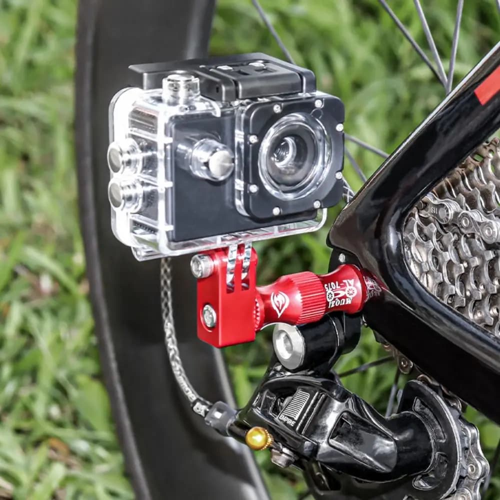 Fixed Bracket Action Camera Holder Mount Holder Durable Motor Bracket Aluminum General Rearview Mirror Mount Bike
