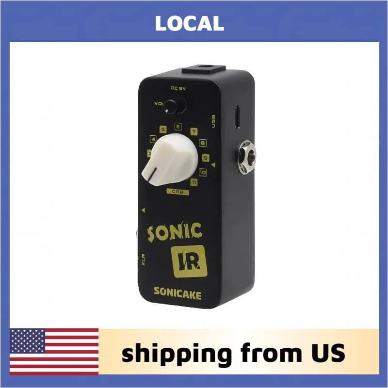 SONICAKE Local Sonic IR Speaker Cabinet Simulator Impulse Response Loader Pedale Effetti per Chitarra e Basso spedizione dagli USA