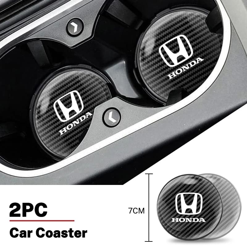 Car Coaster Water Cup Bottle Holder Mat Anti-slip Pad For Honda Civic Accord Fit CRV Odyssey City Shuttle HRV Passport Sticker