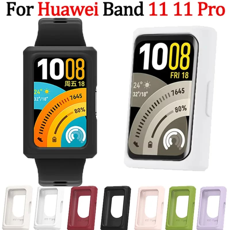 Custodia protettiva in morbido silicone per Huawei Band 11/11 Pro, cover antiurto per Smartwatch Huawei Band 11/11 Pro, accessori