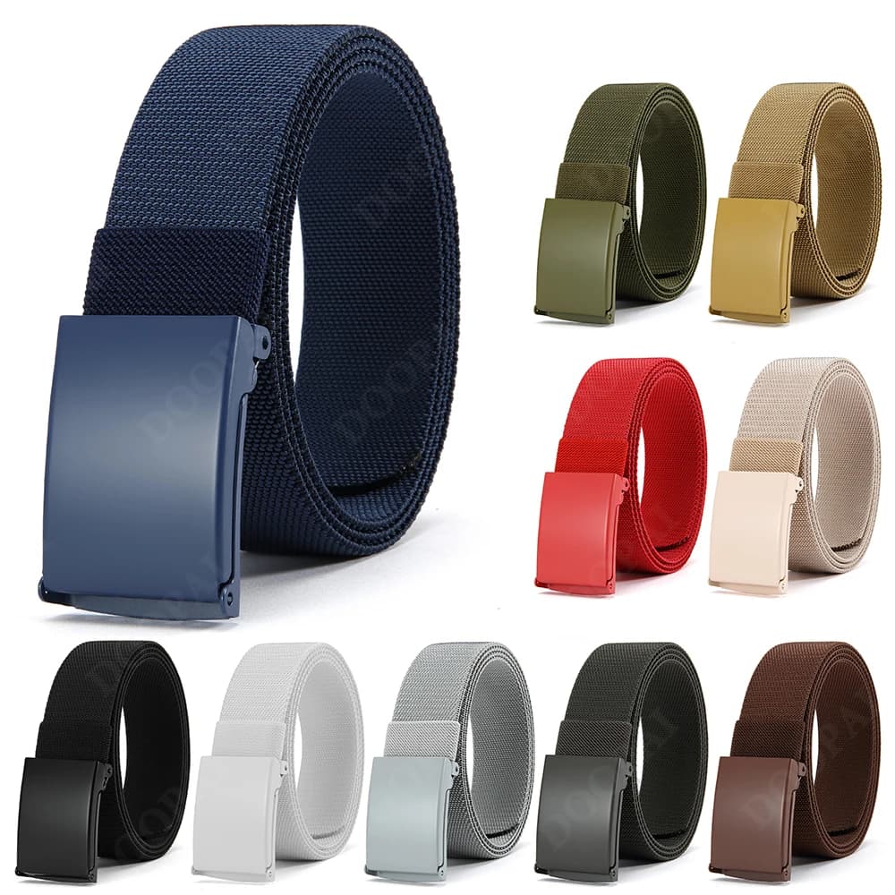 Cinture Unisex Militari in Nylon Regolabili, Cintura Tattica da Viaggio per Esterni con Fibbia in Plastica per Pantaloni 125cm