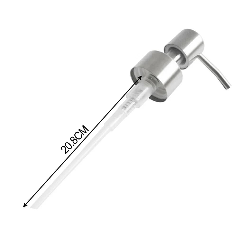 Stainless Steel Liquid Dispenser Pump Set of 2 for Soap or Lotion Bottles Compatible with 28/400 Standard Neck