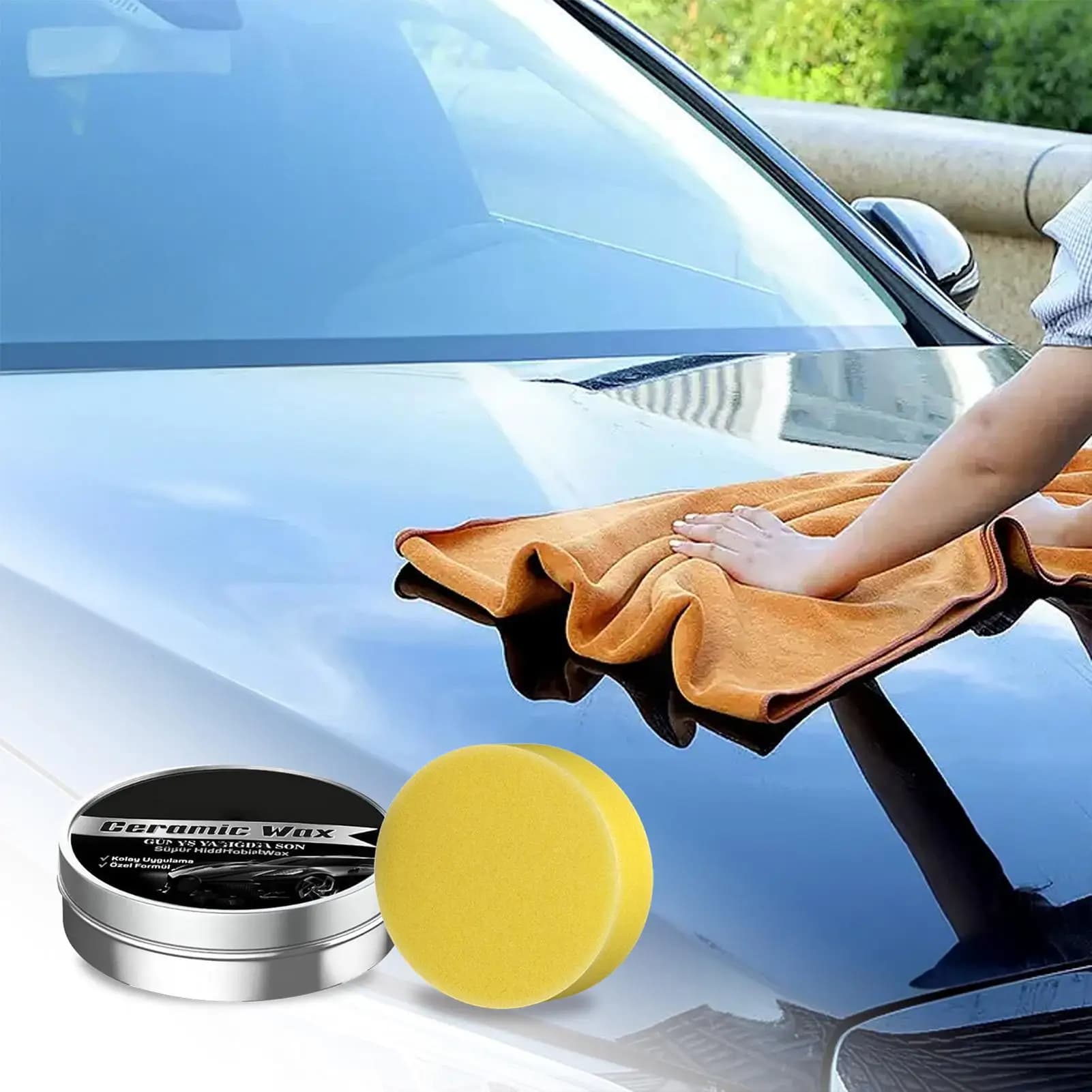 Rivestimento in ceramica per auto Vernice per lucidatura Cera per riparazione graffi Rivestimento placcato in cristallo idrofobico Vernice lucidante Cera lucidante per auto liquida