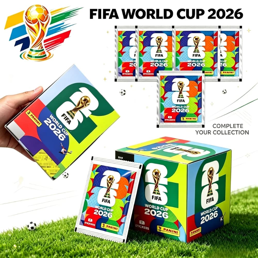 Hot Panini 2026 FIFA World Cup Sticker Collection Full Box Soccer Album Stickers Collection Panini Football Cards Gift for fan