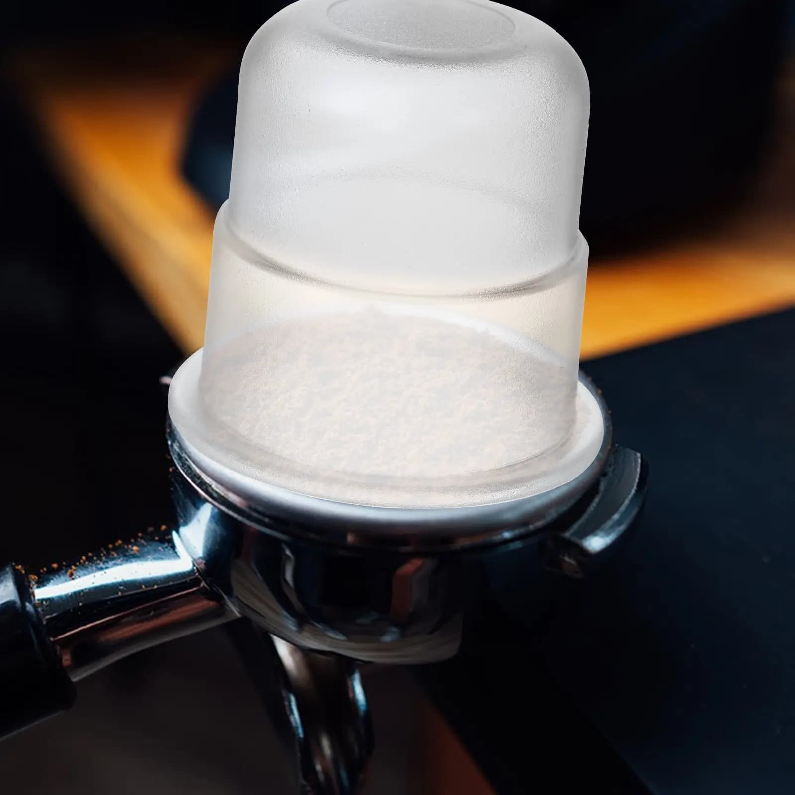 Plastic Espresso Dosing Cup Replacement Coffee Powder Anti-Flying Dosing Cup Cleaner Design Coffee Machine Part Reusable