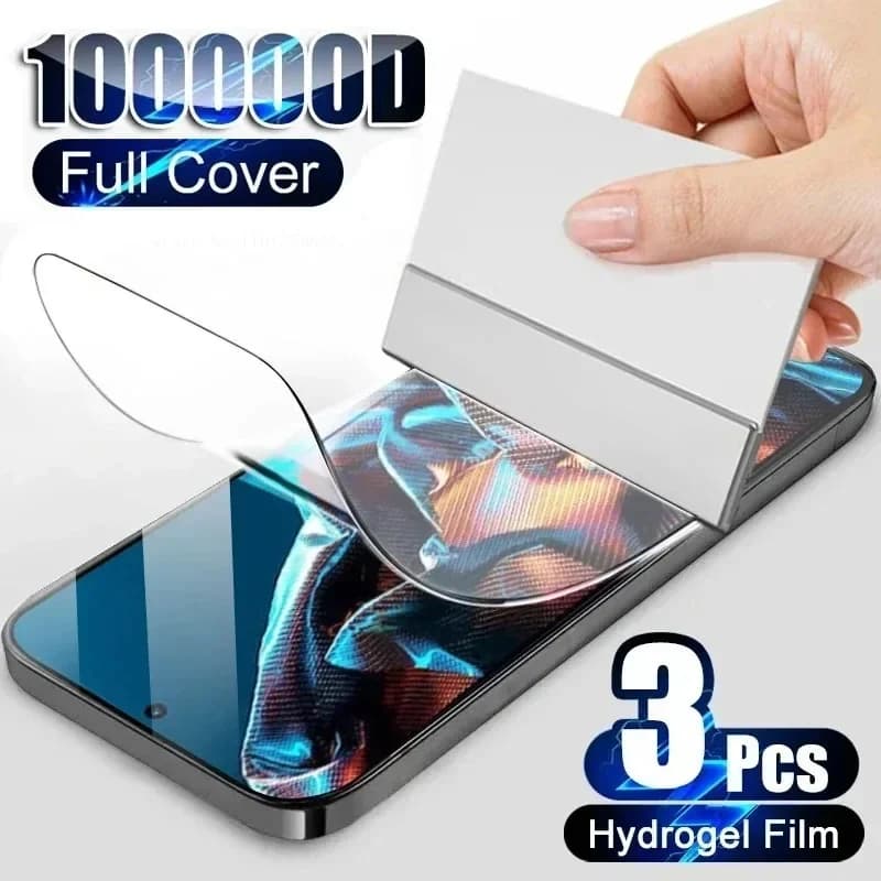 3 pezzi copertura pellicola idrogel per Xiaomi Poco F6 F5 F4 GT X6 X5 X4 M4 Pro 5G M5 M5s C55 C51 C50 C40 F3 X3 pellicola proteggi schermo NFC
