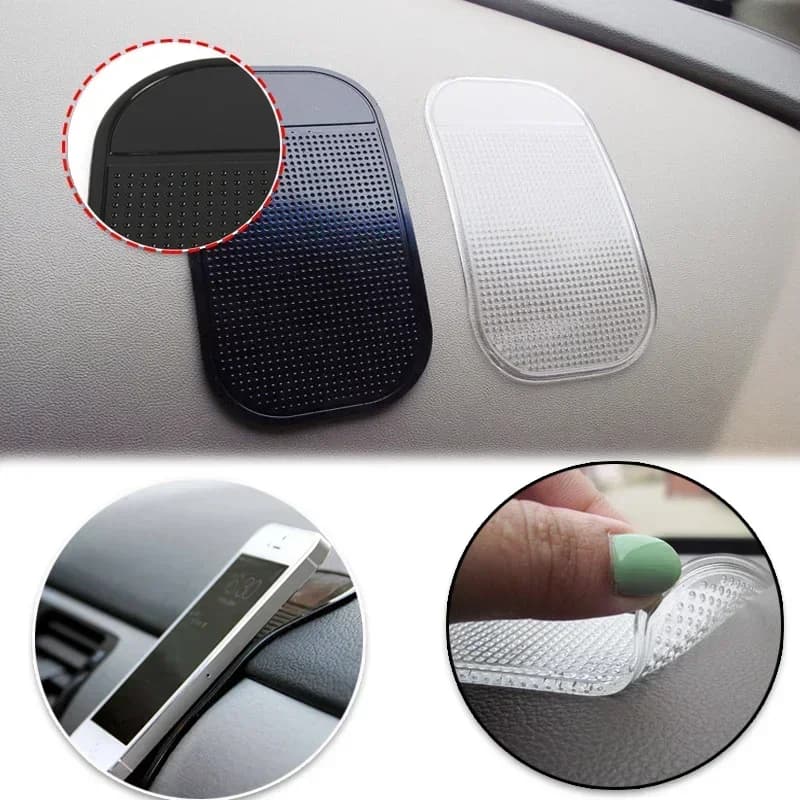 Supporto per telefono con cuscinetto antiscivolo in silicone per cruscotto dell'auto Supporto per telefono con cuscinetto adesivo antiscivolo per interni auto