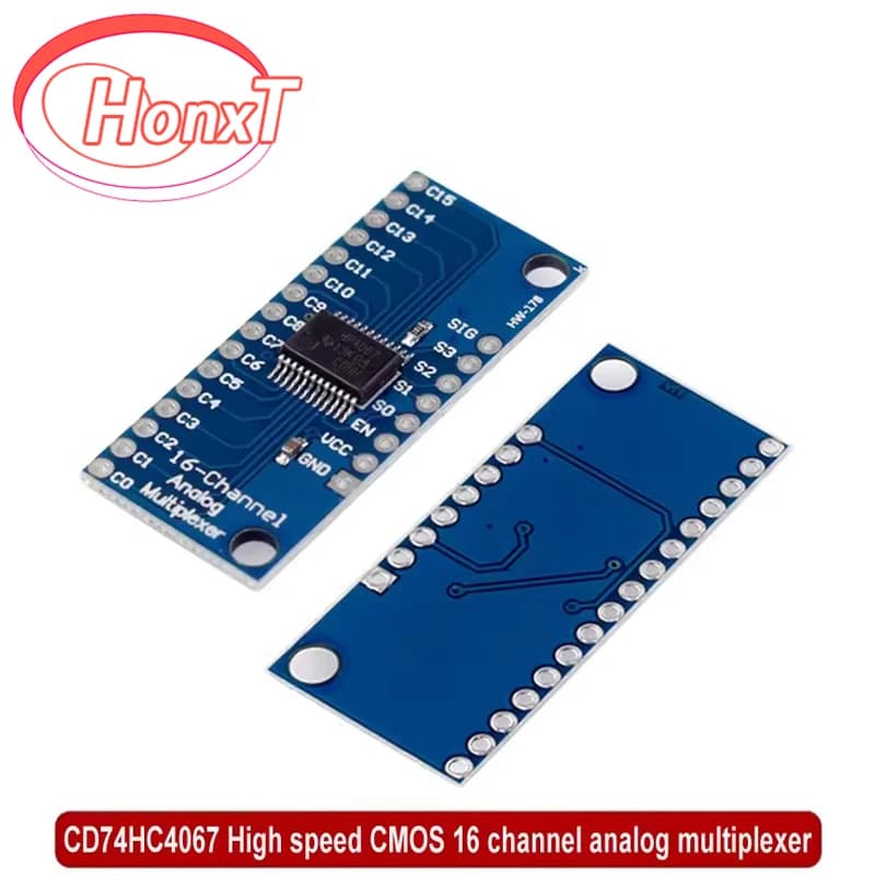 1/2PCS CD74HC4067 CMOS 2V-6V 16 Channels Way Multiplexer Analog/Module ADC Digital Per Arduino 74HC4067 Microcontroller Card