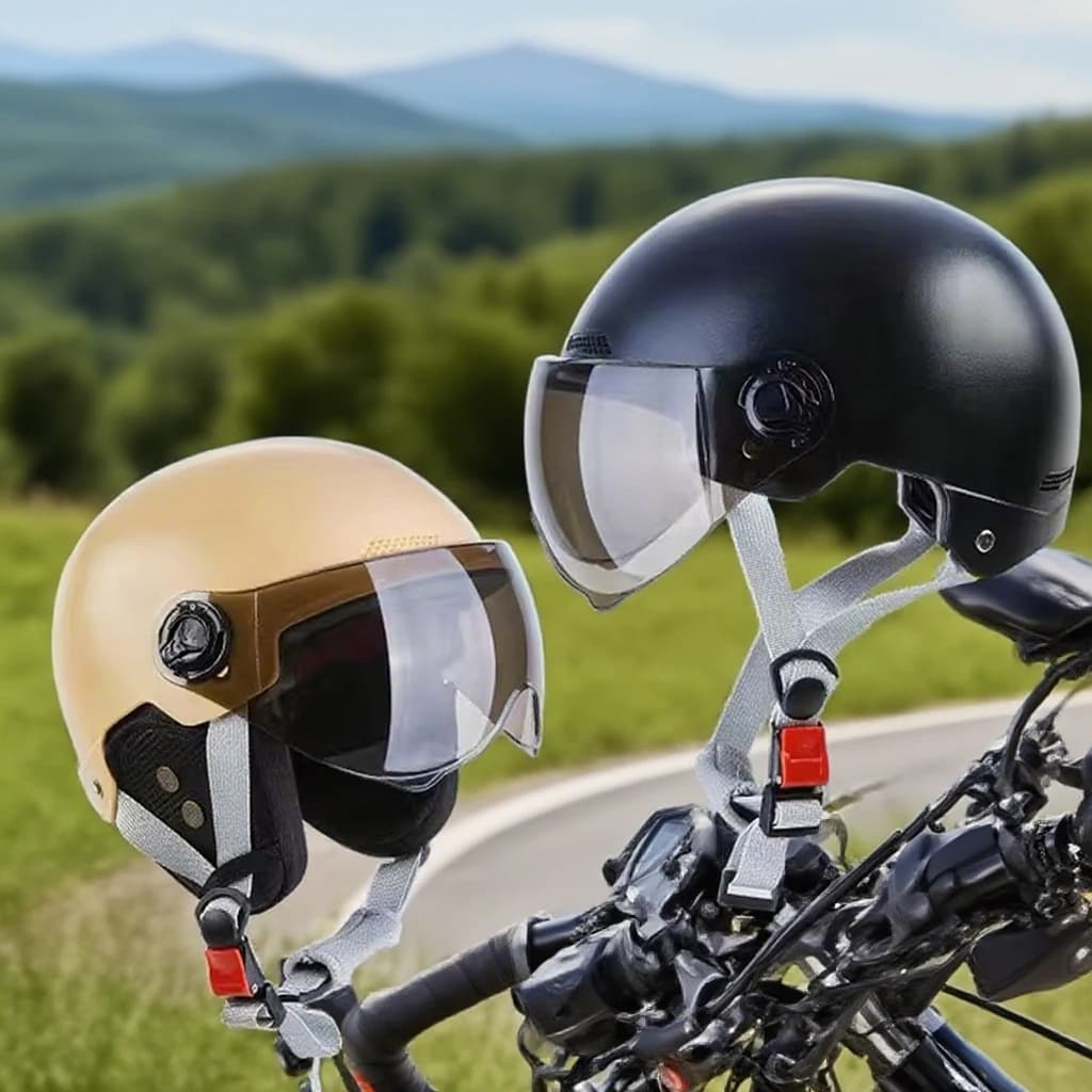 3C certified helmet for men and women, lightweight design for adult cartoons, ideal for electric bikes and motorcycles