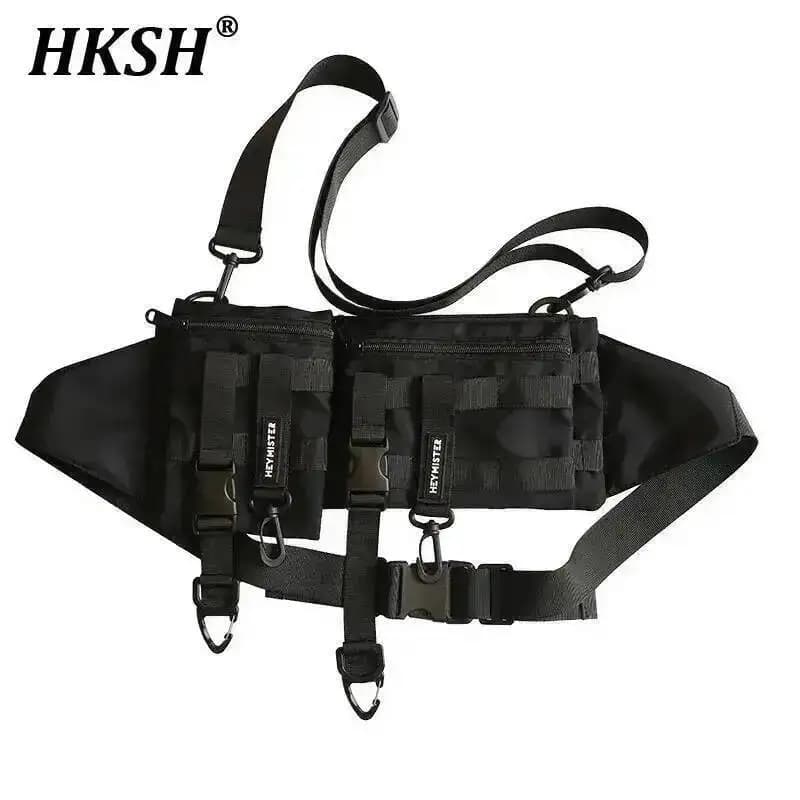 HKSH Tactical Waist Bag Techwear Casual Door Phone for Open Race Hip Hop Streetwear Chic Style Ins HK0002